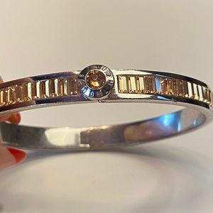 Henri Bendel Silver Hinged Bangle